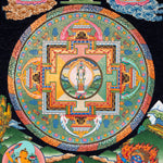 Avalokiteshvara Mandala Thangka with Lapis Stone Pigments