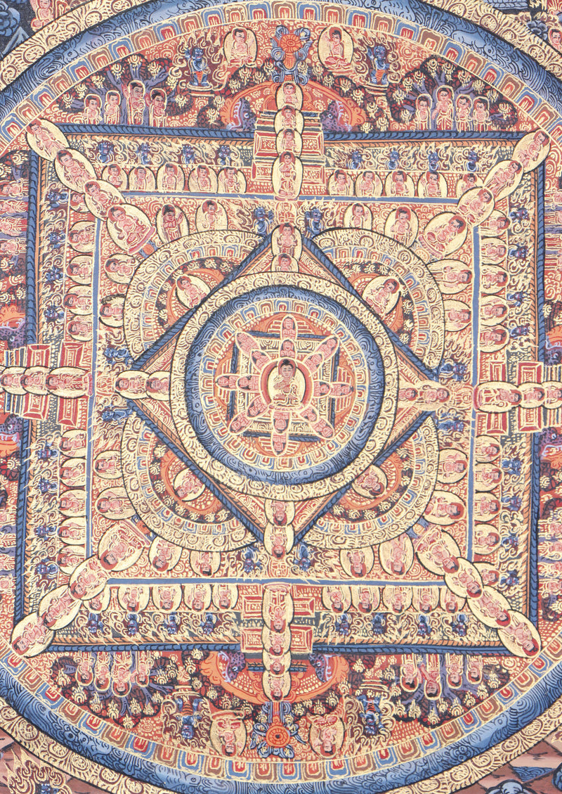 Buddha Mandala Thangka is for one progress in their spiritual journey.