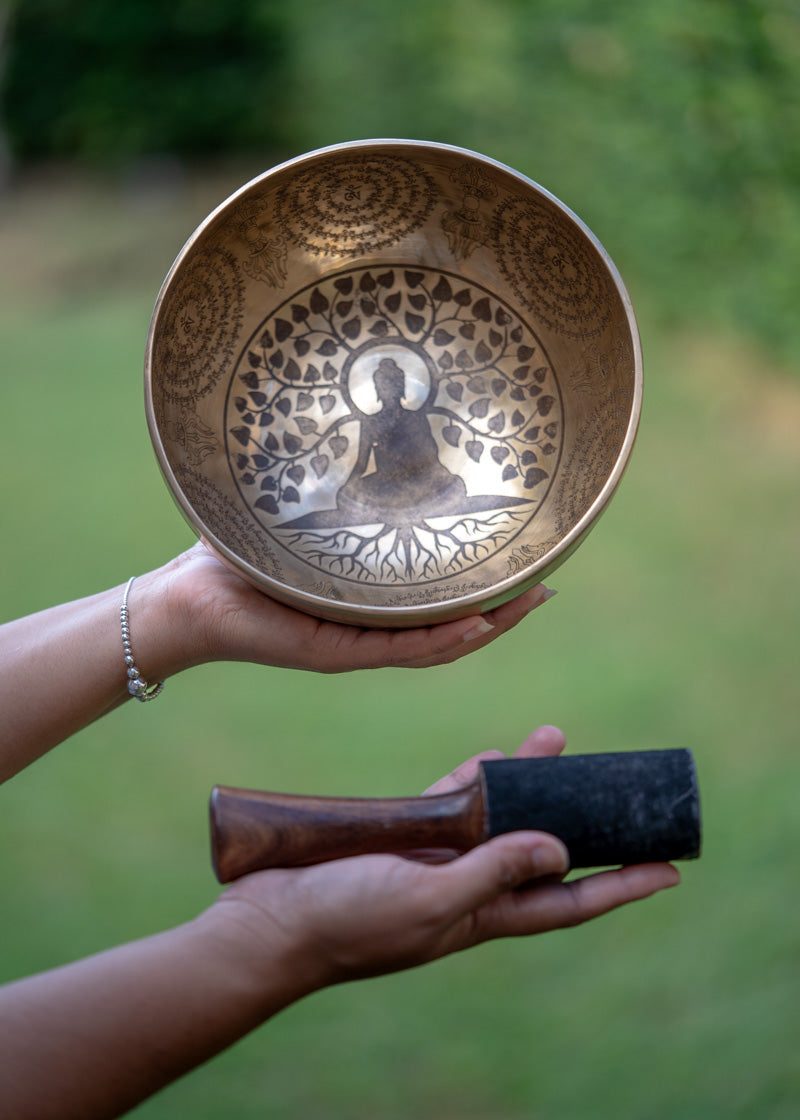 Buddha Tree Singing Bowl for meditation.