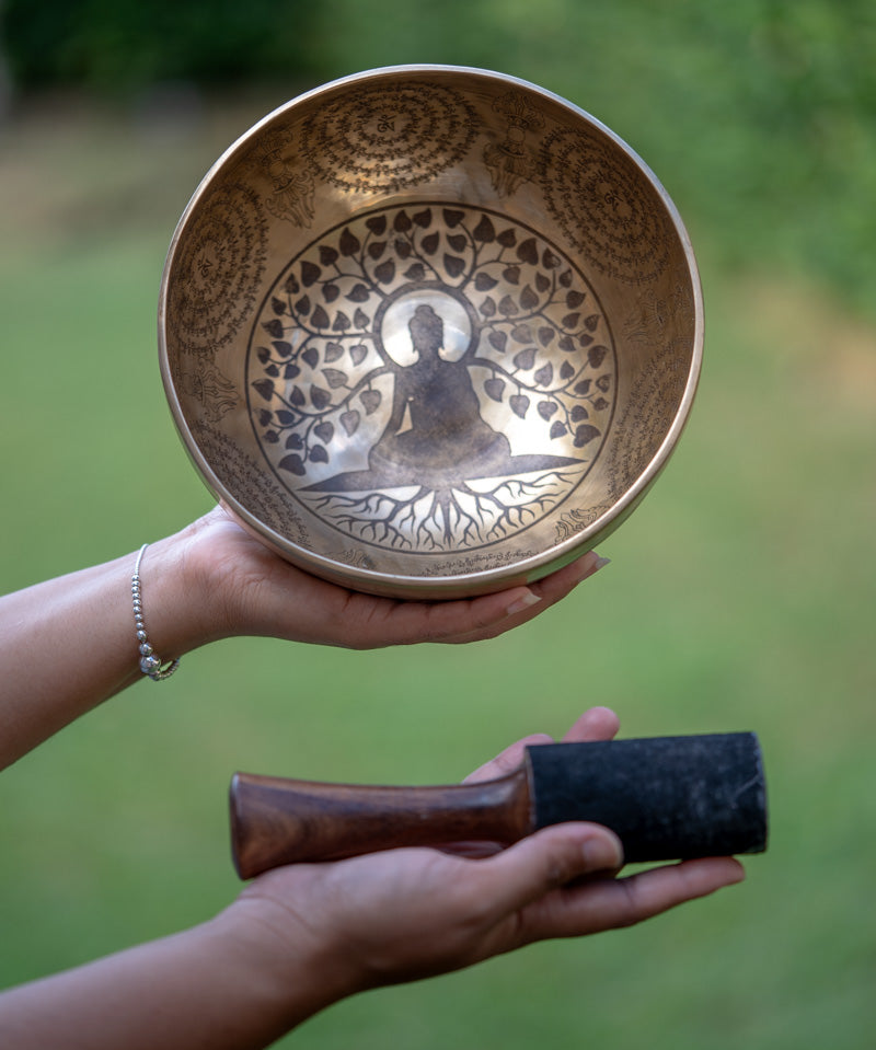 Buddha Tree Singing Bowl for meditation.