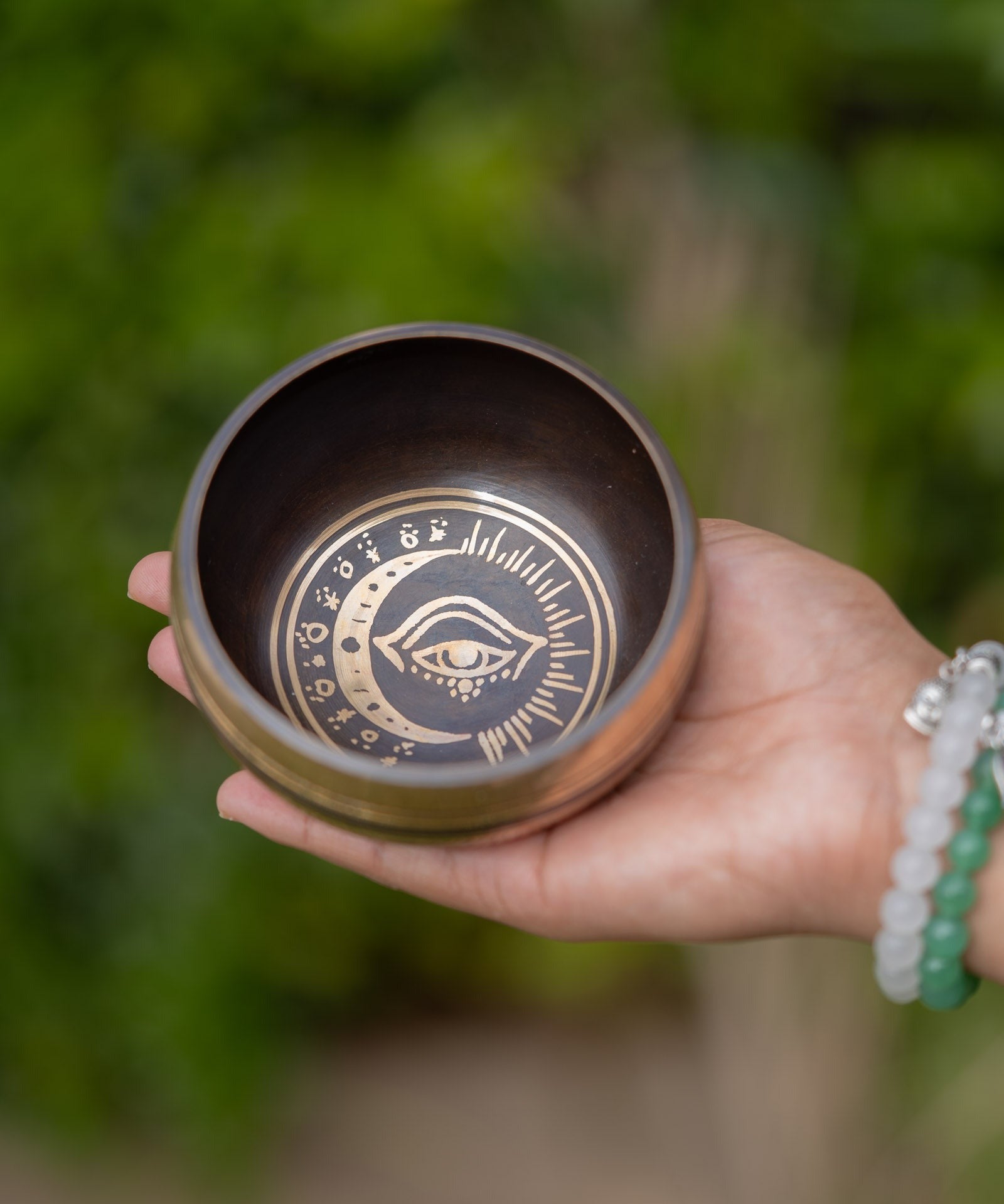 Evil Eye Singing Bowl for meditation.