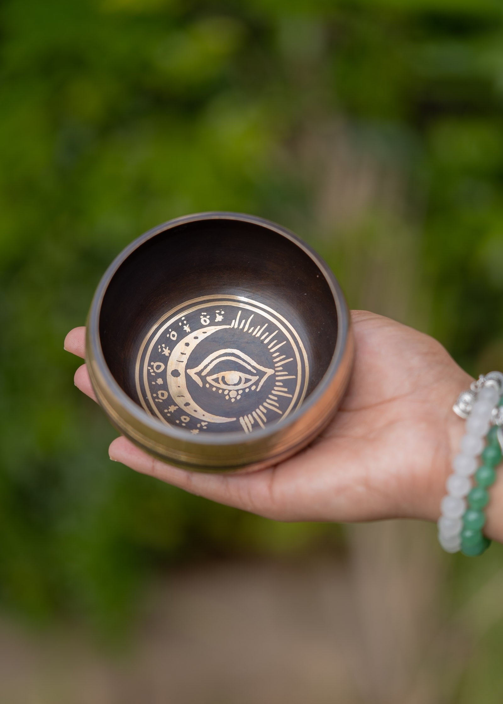 Evil Eye Singing Bowl for meditation.