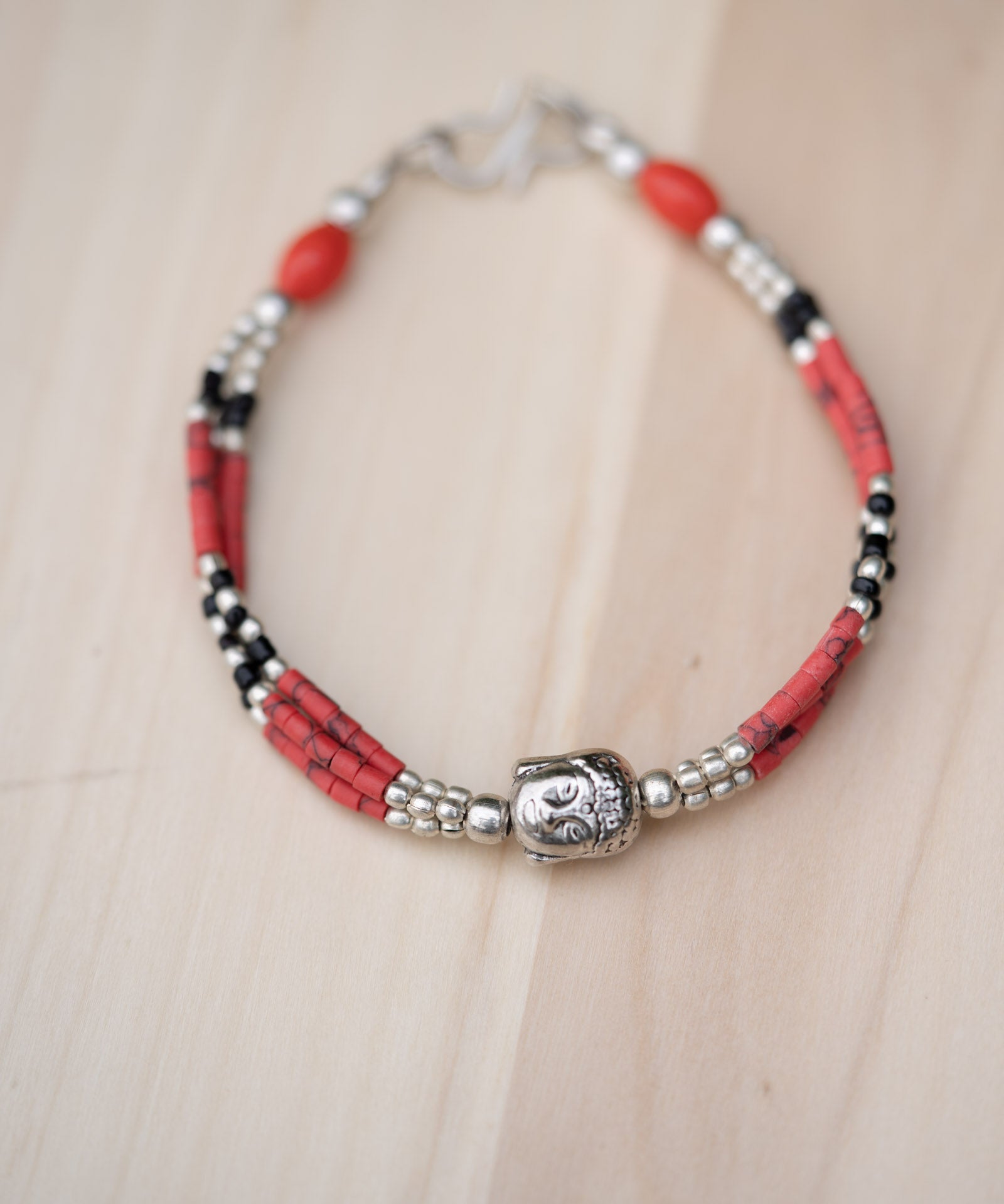 Afghani Style Buddha Head Bracelet for fashion accessories.