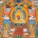 Buddha Life Thangka – Sacred Tibetan Painting