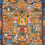 Buddha Life Thangka – Sacred Tibetan Painting