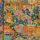 Tibetan Buddha Life Thangka - Handpainted Art