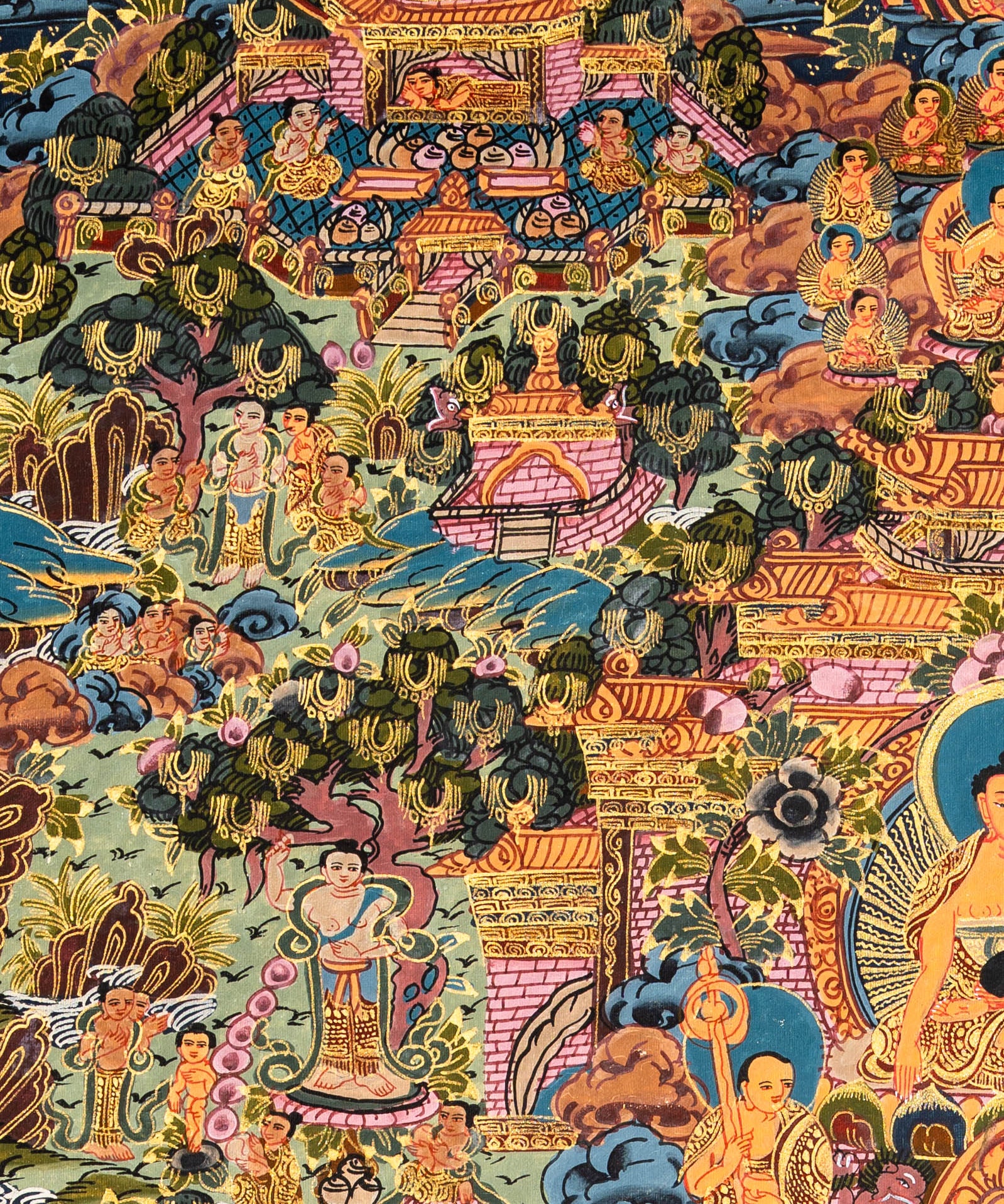The Life of Buddha – Sacred Thangka Art