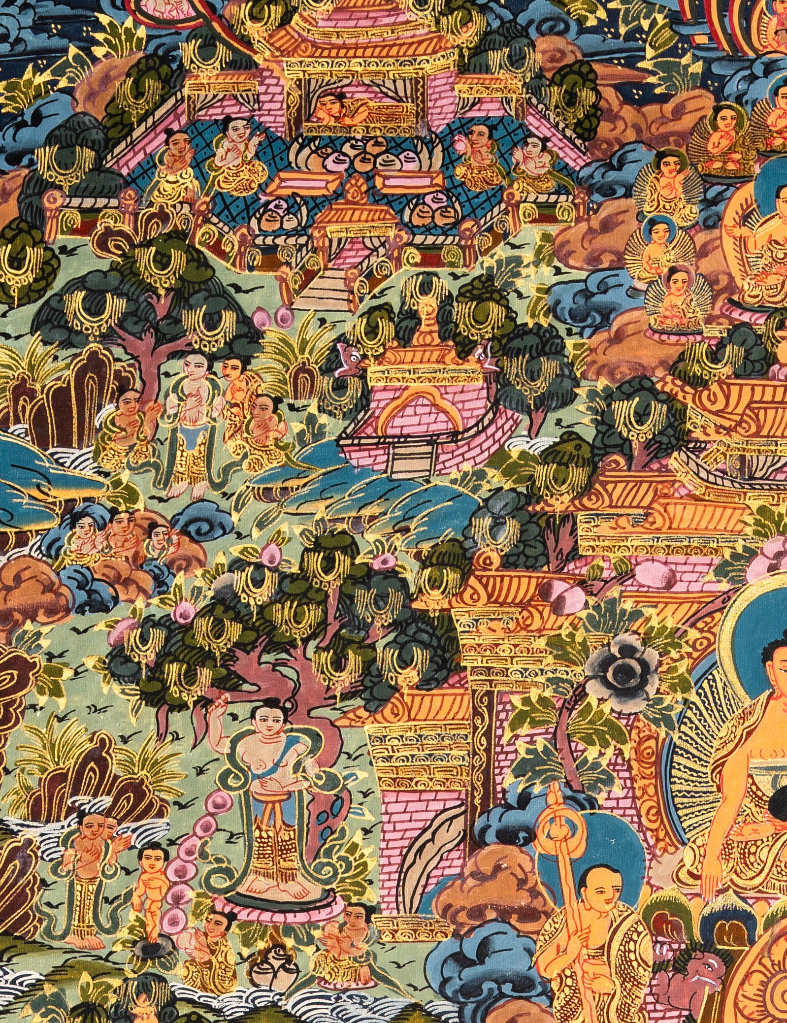 The Life of Buddha – Sacred Thangka Art