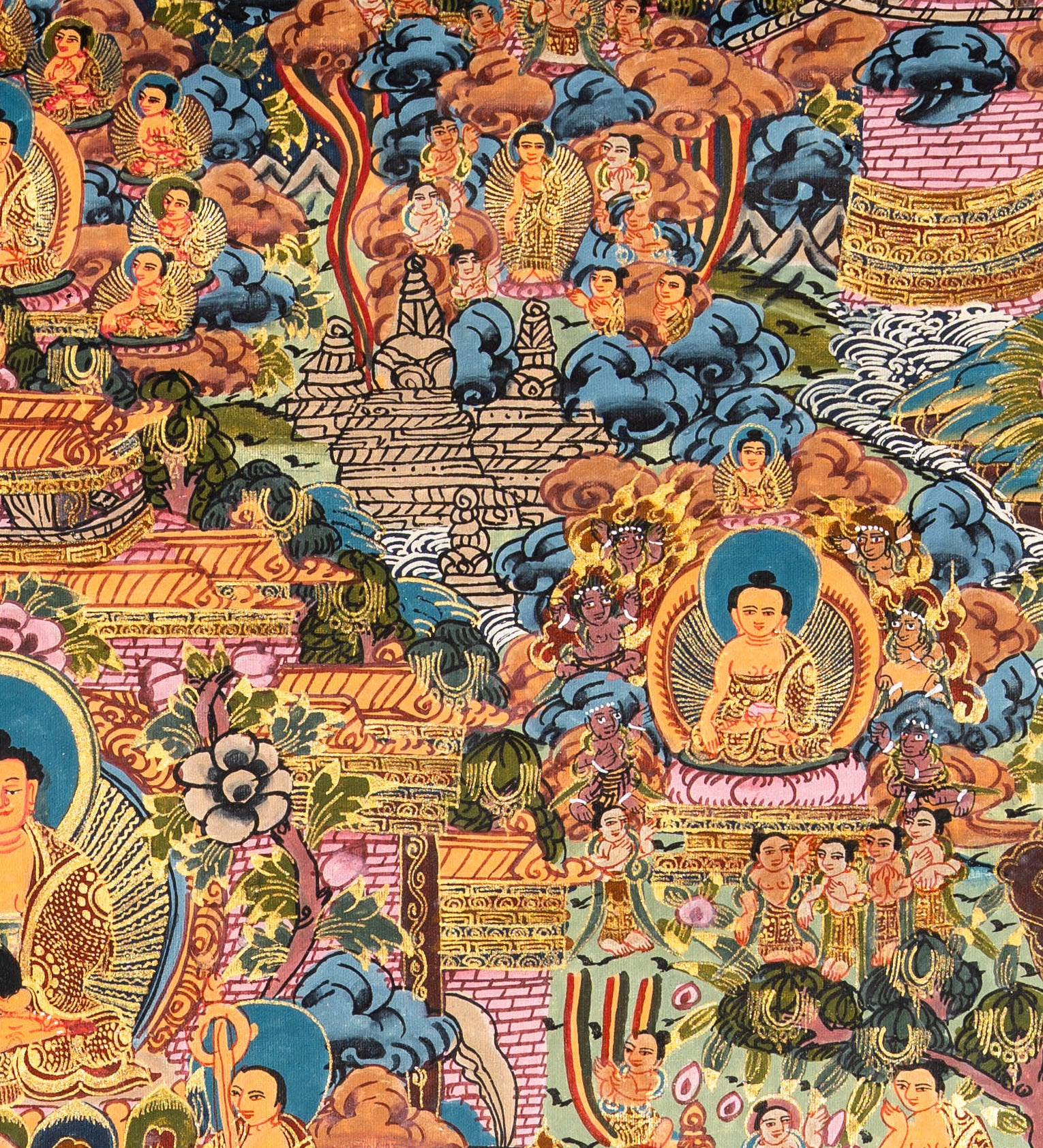 The Life of Buddha – Sacred Thangka Art