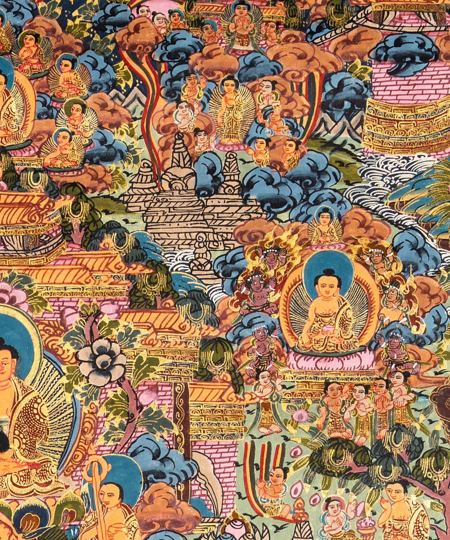 The Life of Buddha – Sacred Thangka Art