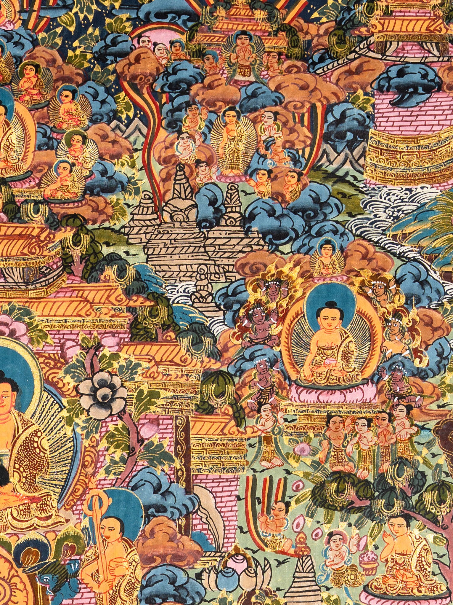 The Life of Buddha – Sacred Thangka Art