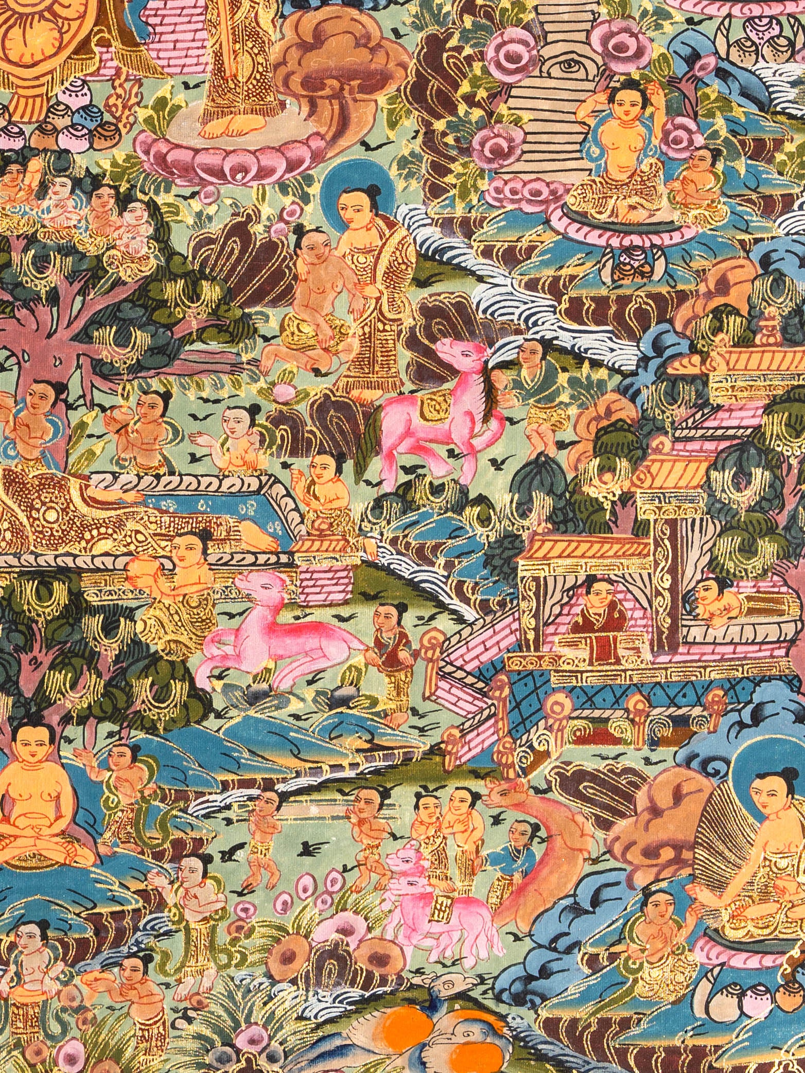 The Life of Buddha – Sacred Thangka Art