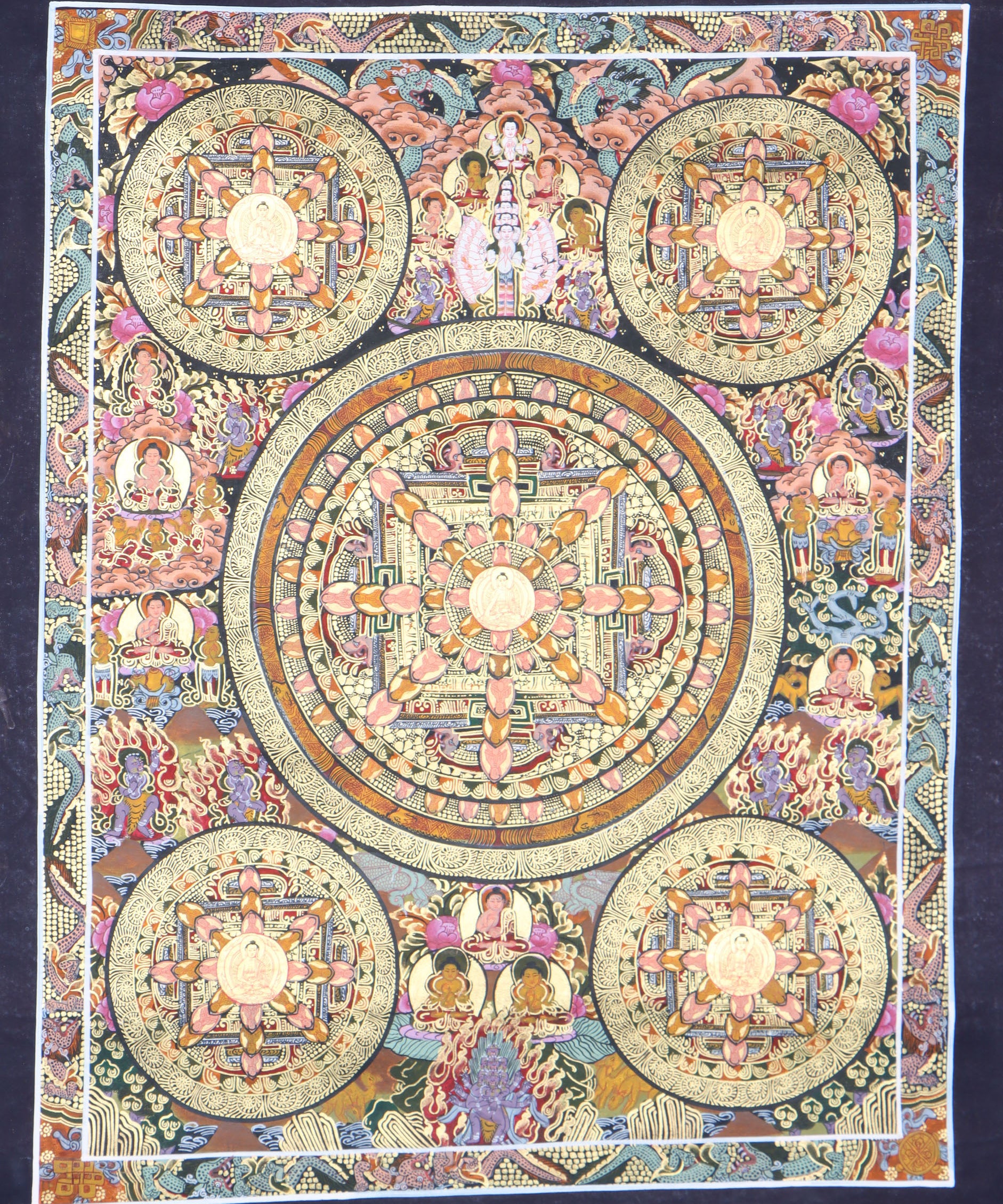  Buddha Mandala Thangka serves as a visual portal to the enlightened realms.