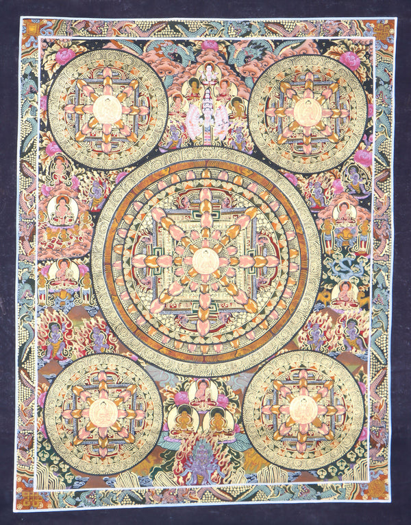  Buddha Mandala Thangka serves as a visual portal to the enlightened realms.