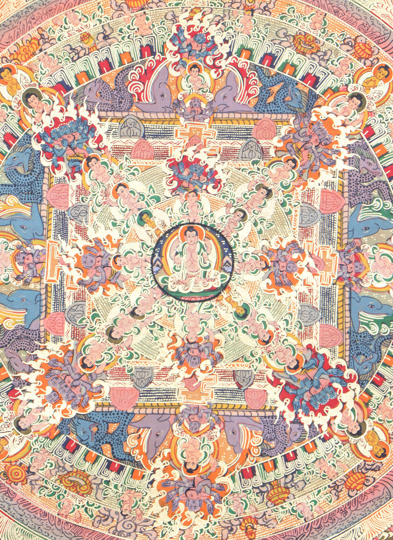Buddha Mandala Thangka assists people in connecting with their inner Buddha nature.