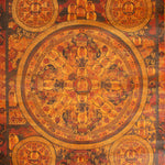 Antique Buddha Mandala - Sacred Handpainted Thangka