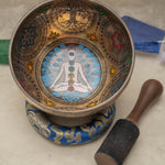  7 Chakra Singing Bowl to align your body's energy centers. Authentic Tibetan Singing Bowl from Nepal
