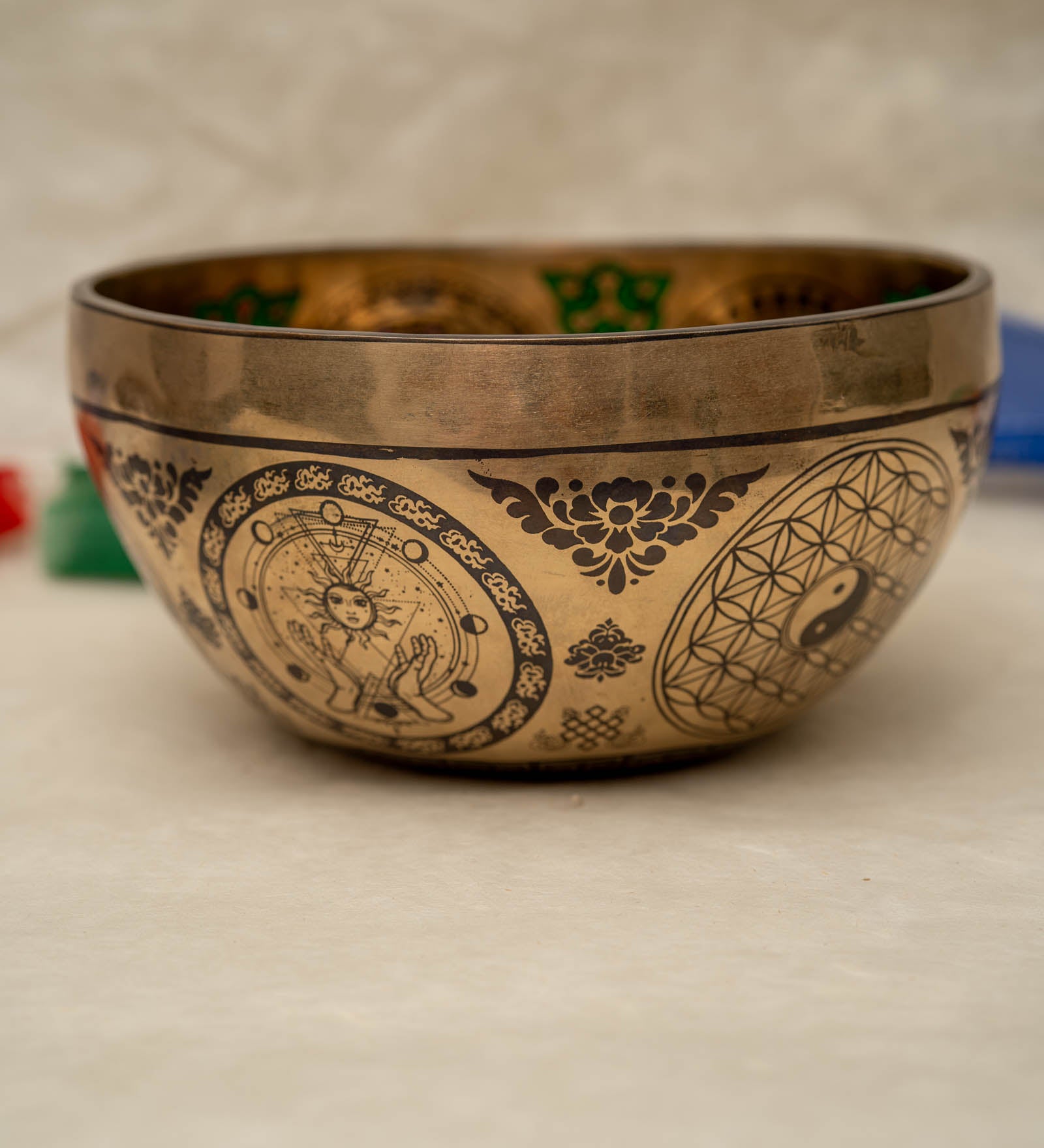  7 Chakra Singing Bowl to align your body's energy centers. Authentic Tibetan Singing Bowl from Nepal