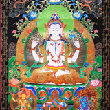 Chengresi Thangka for Wall decor.