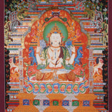 Chenrezig Thangka Painting - Tibetan Art