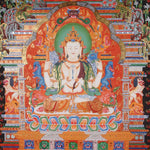 Chenrezig Thangka Painting - Tibetan Art