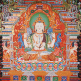 Chenrezig Thangka Painting - Tibetan Art