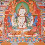 Chenrezig Thangka Painting - Tibetan Art