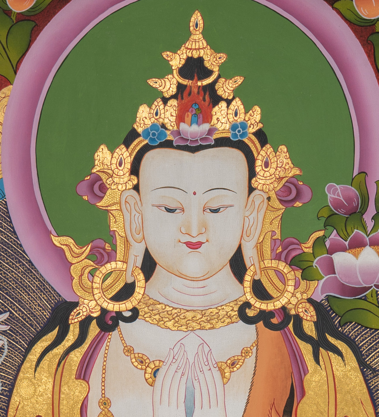 Chenrezig Thangka Painting - Sacred Painting