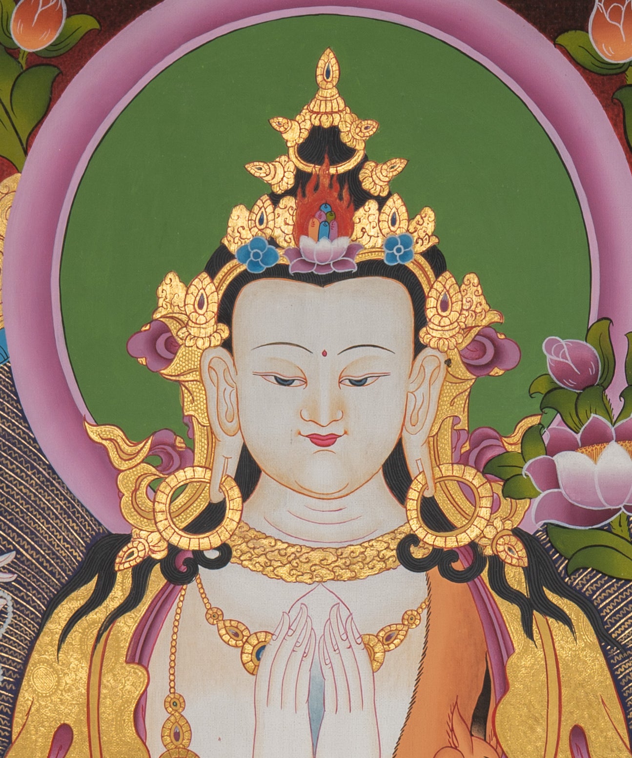 Chenrezig Thangka Painting - Sacred Painting