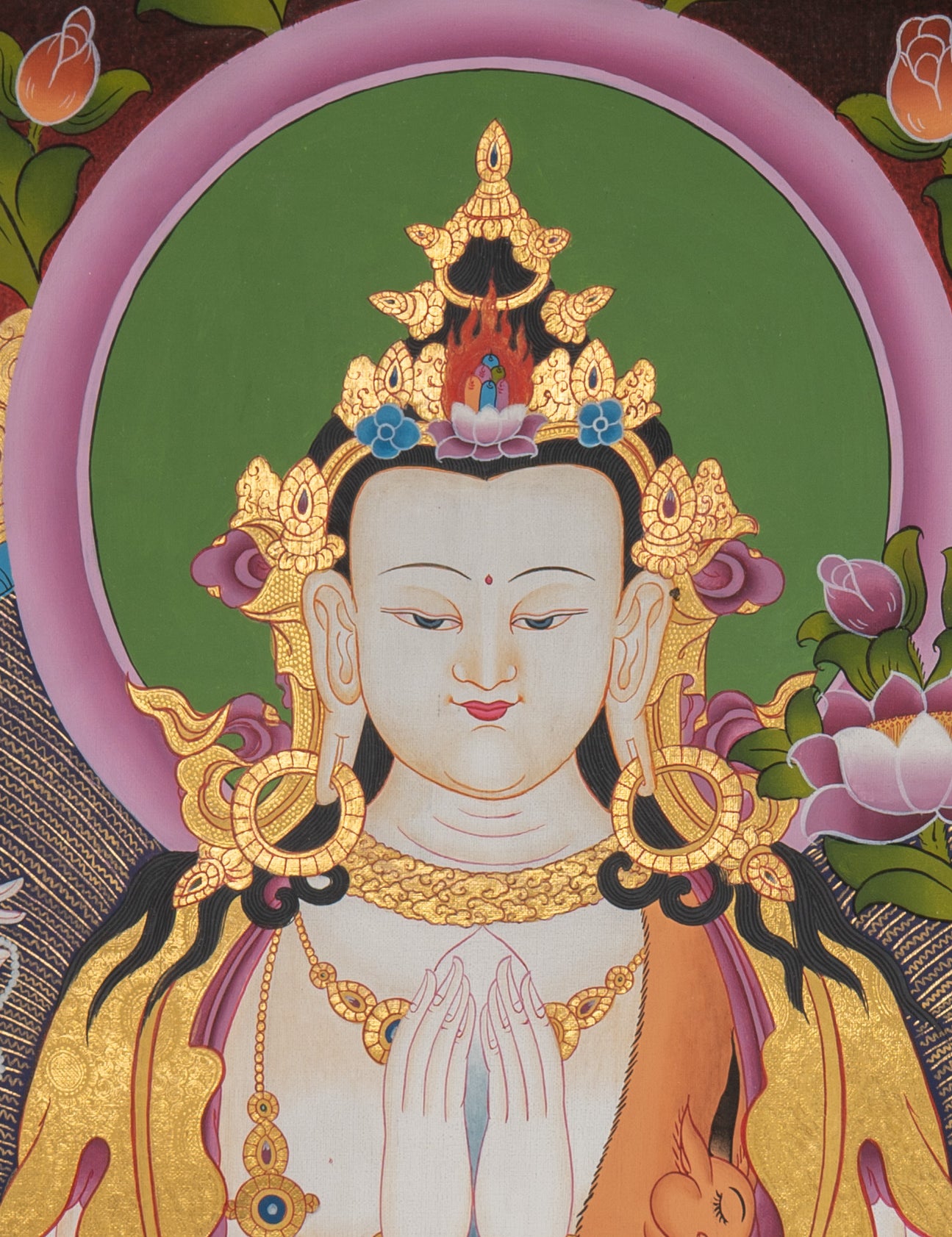 Chenrezig Thangka Painting - Sacred Painting