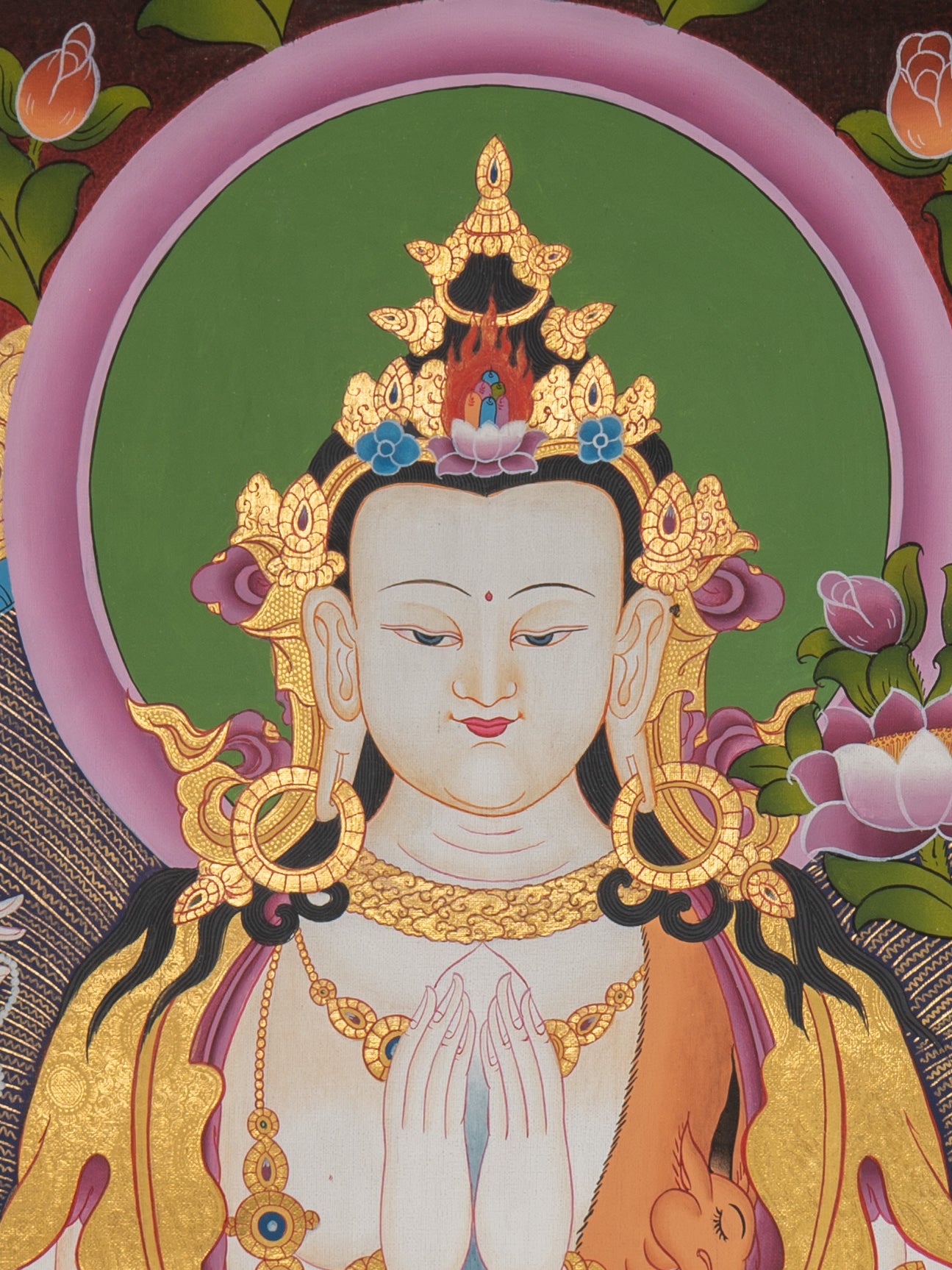 Chenrezig Thangka Painting - Sacred Painting