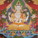 Chenrezig Thangka Painting - Sacred Painting