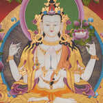 Chenrezig Thangka Painting - Sacred Painting