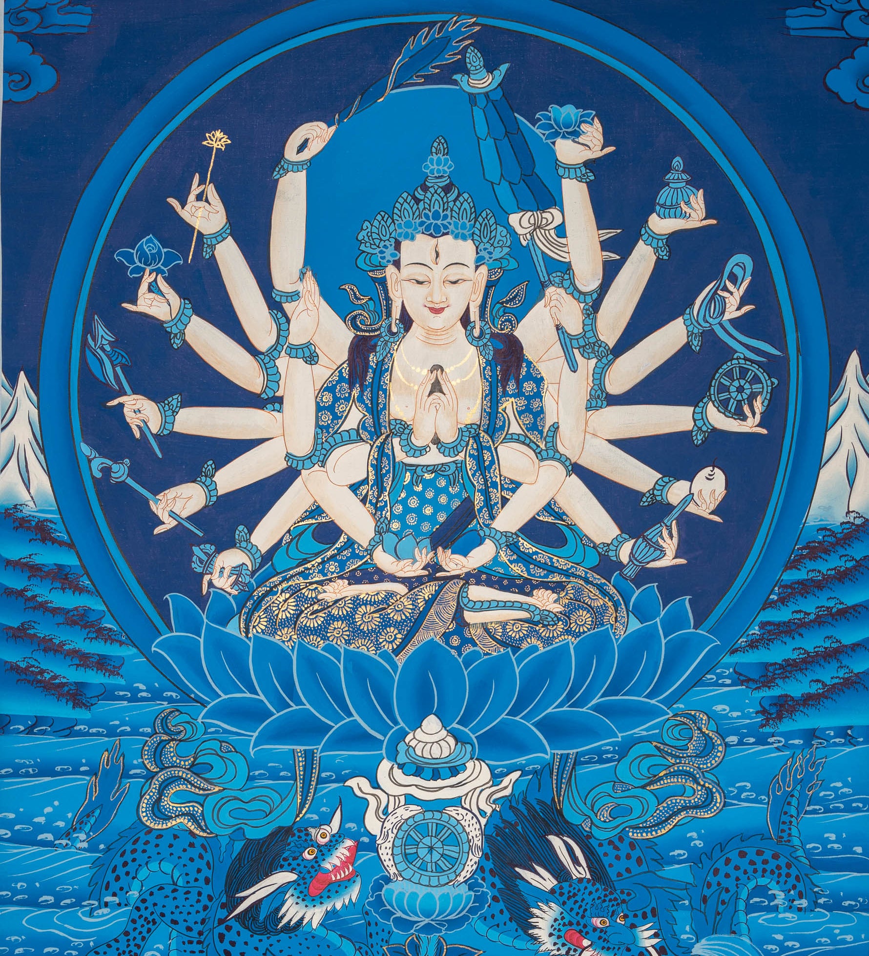 Cundi Thangka - Sacred Painting