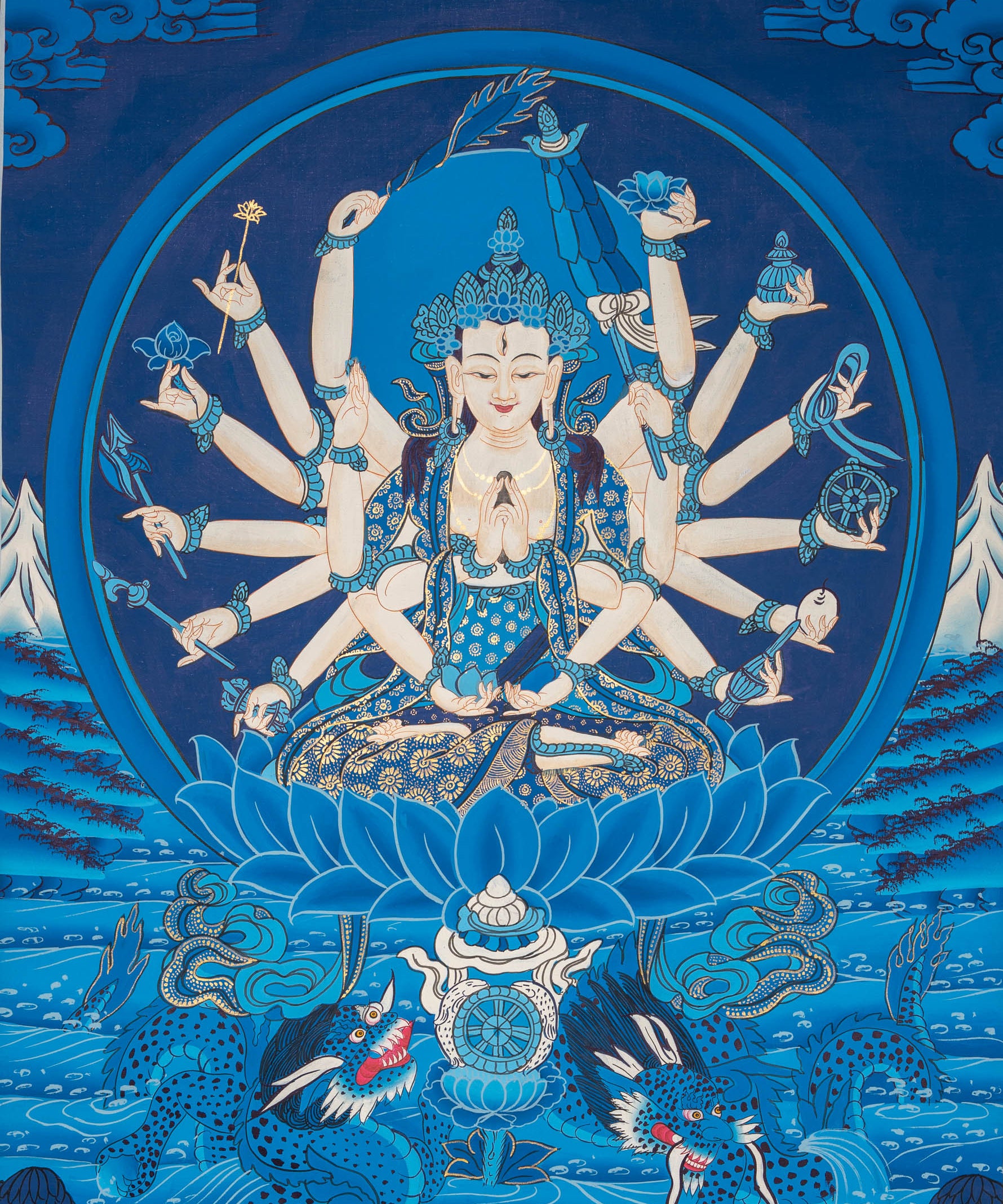 Cundi Thangka - Sacred Painting