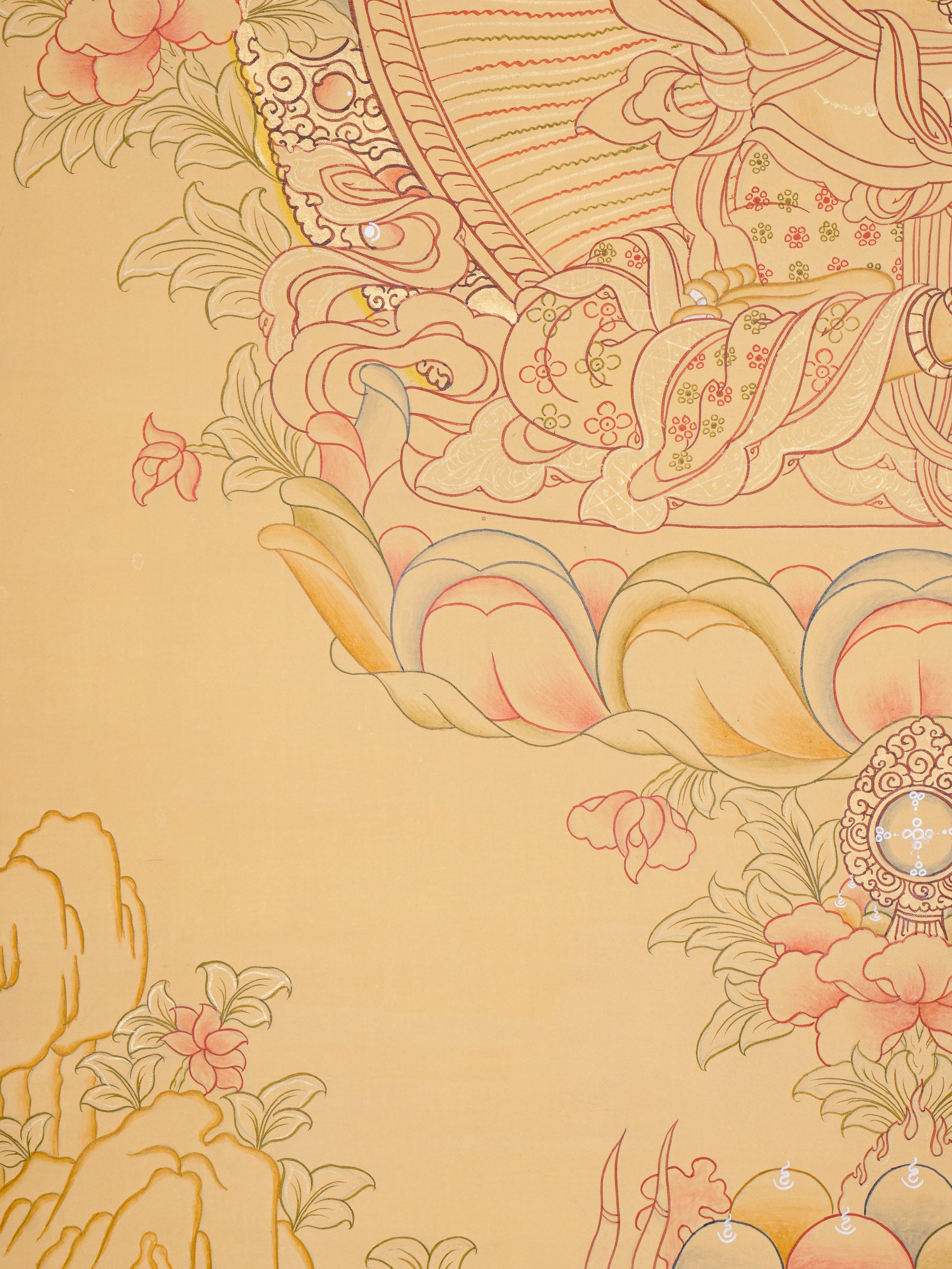 Handpainted Manjushree Thangka Painting