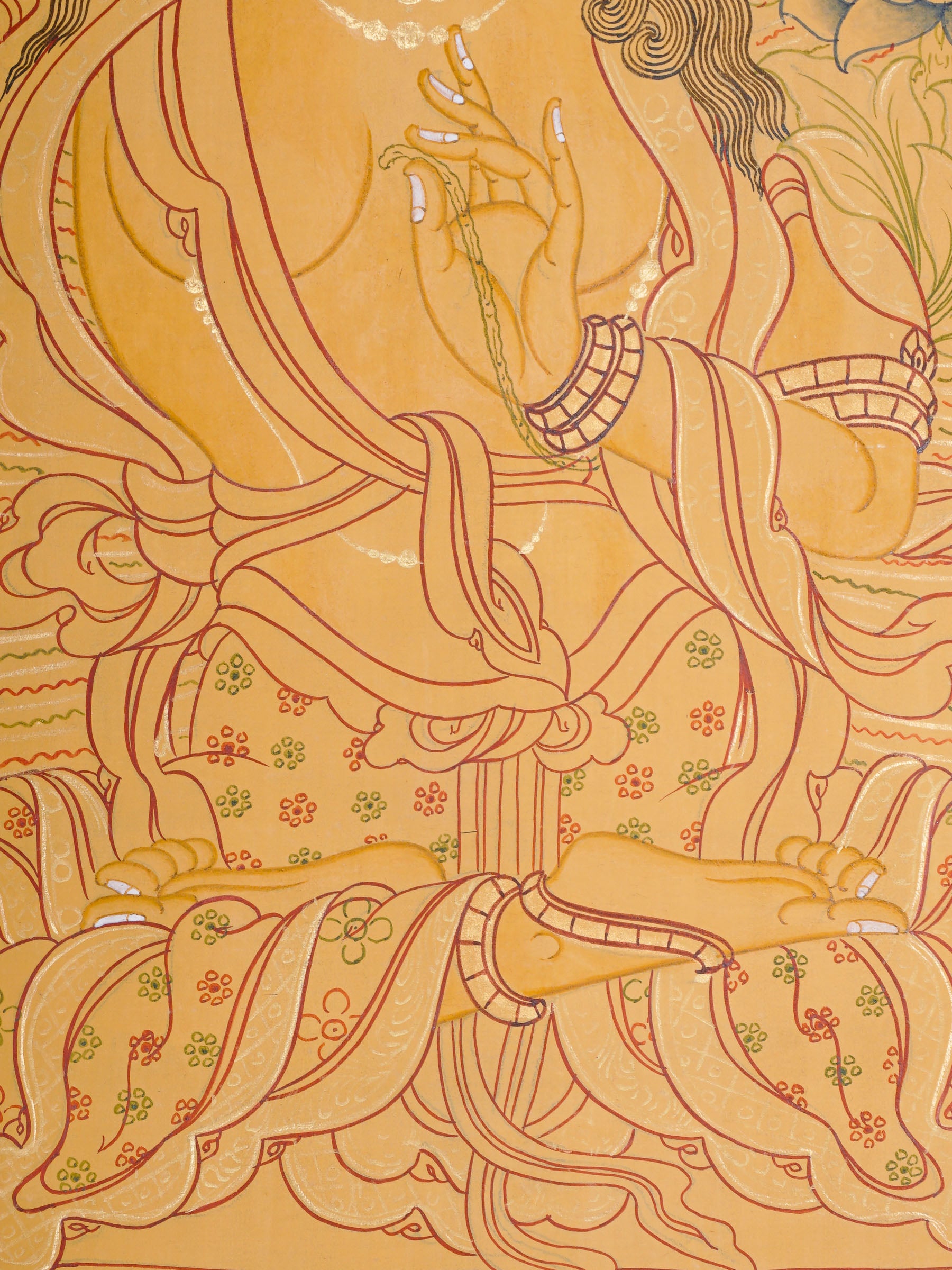 Handpainted Manjushree Thangka Painting