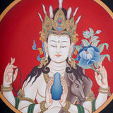 Chengresi Thangka Painting