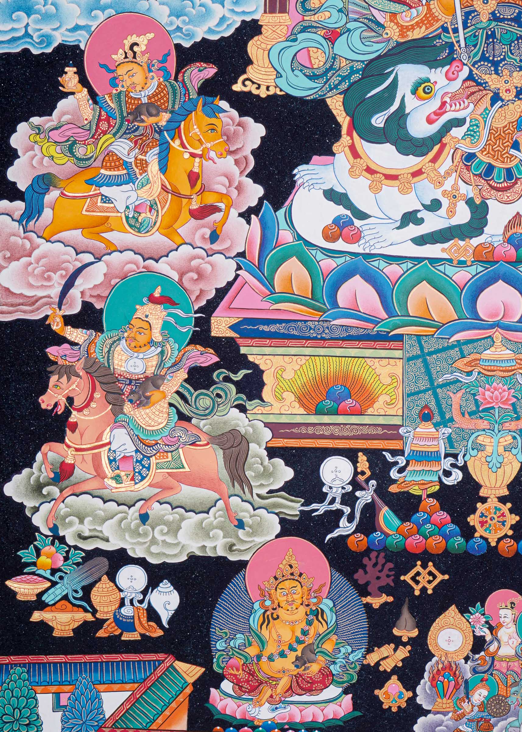 Zambala (Temple) Thangka - Buddhist Artwork