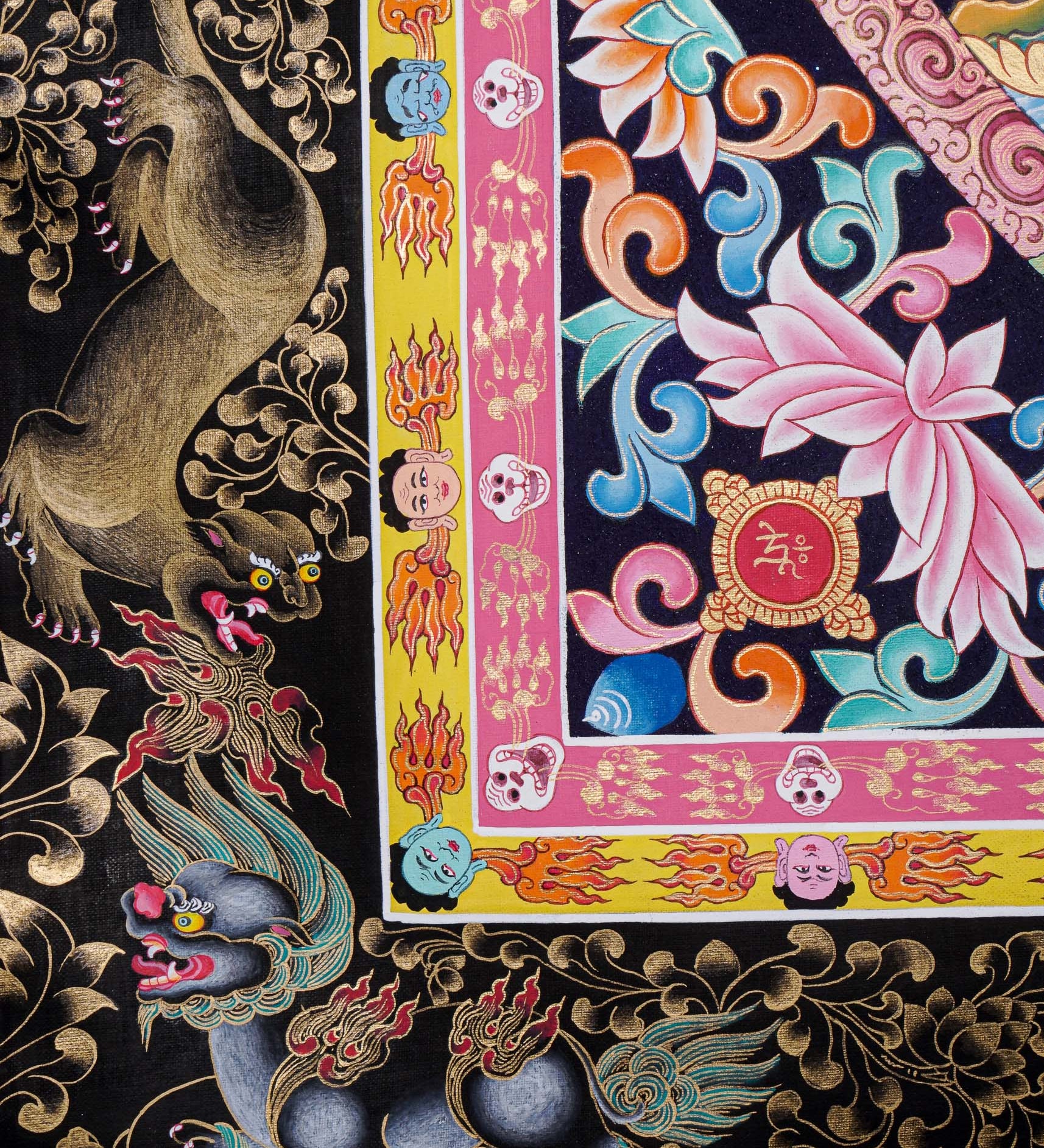 Dragon Chakrasambhara Mandala Thangka - Tibetan Painting