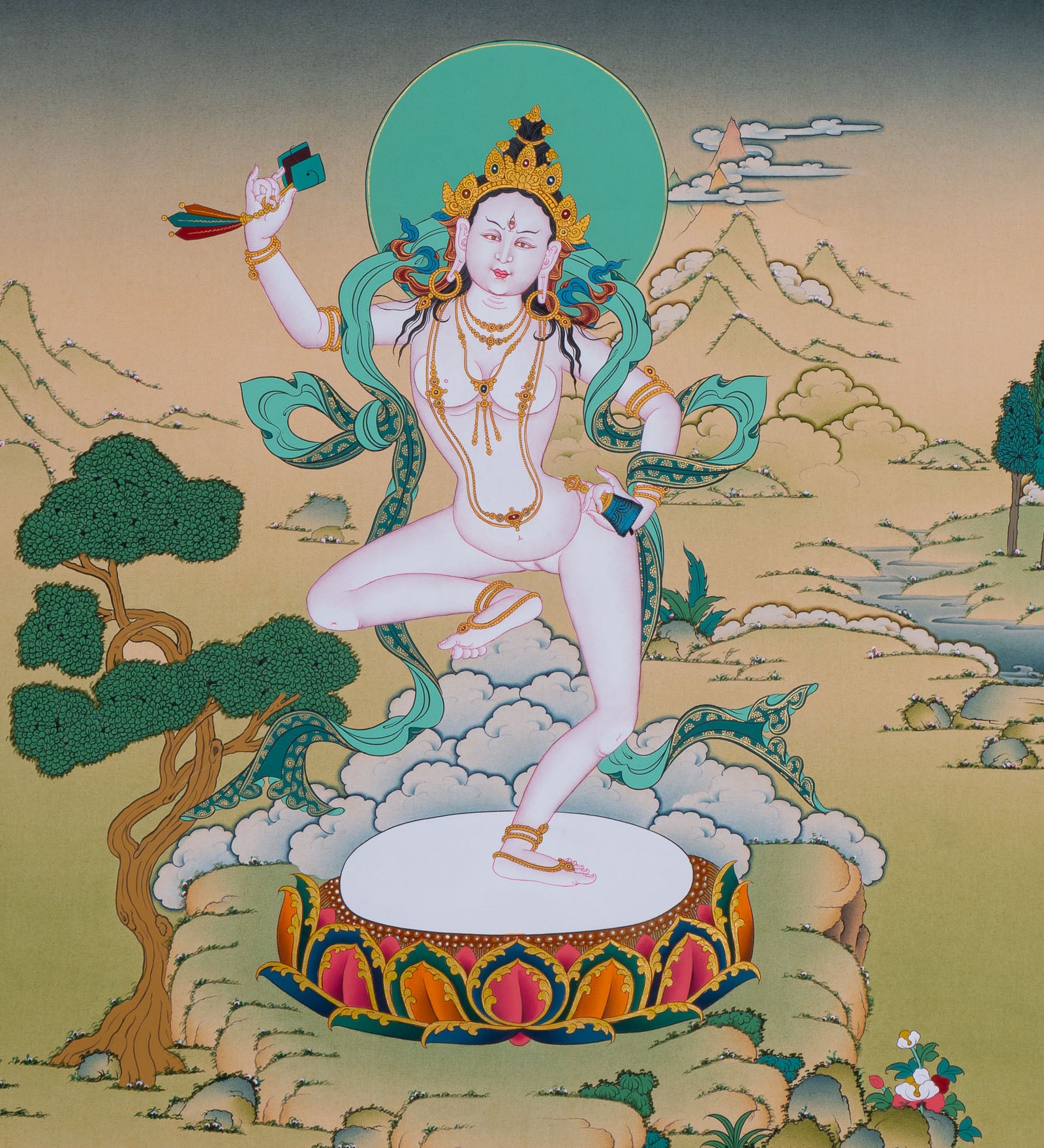  Machig Labdron Thangka Painting - Tibetan Art