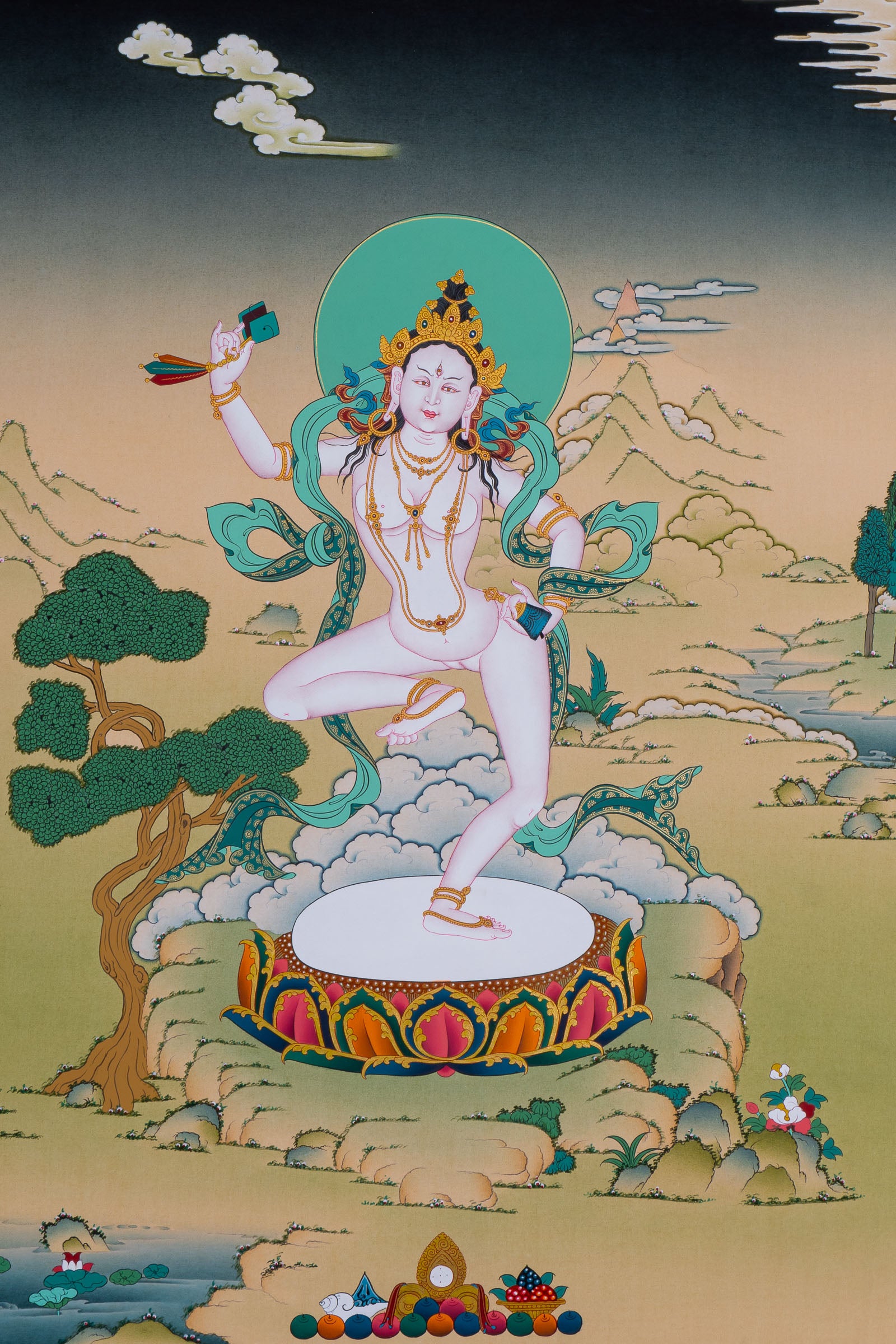  Machig Labdron Thangka Painting - Tibetan Art