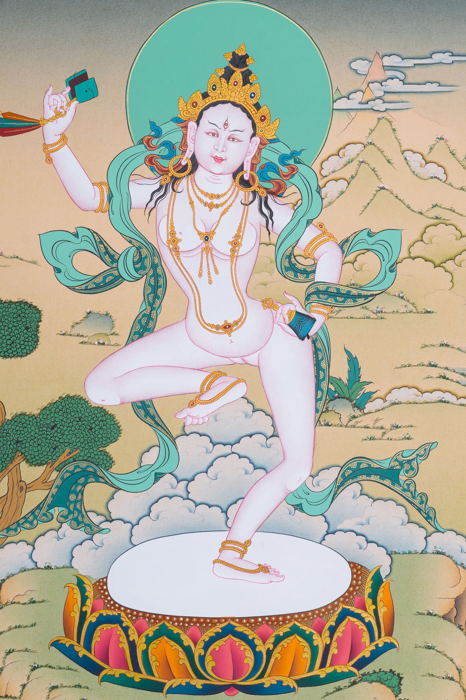  Machig Labdron Thangka Painting - Tibetan Art