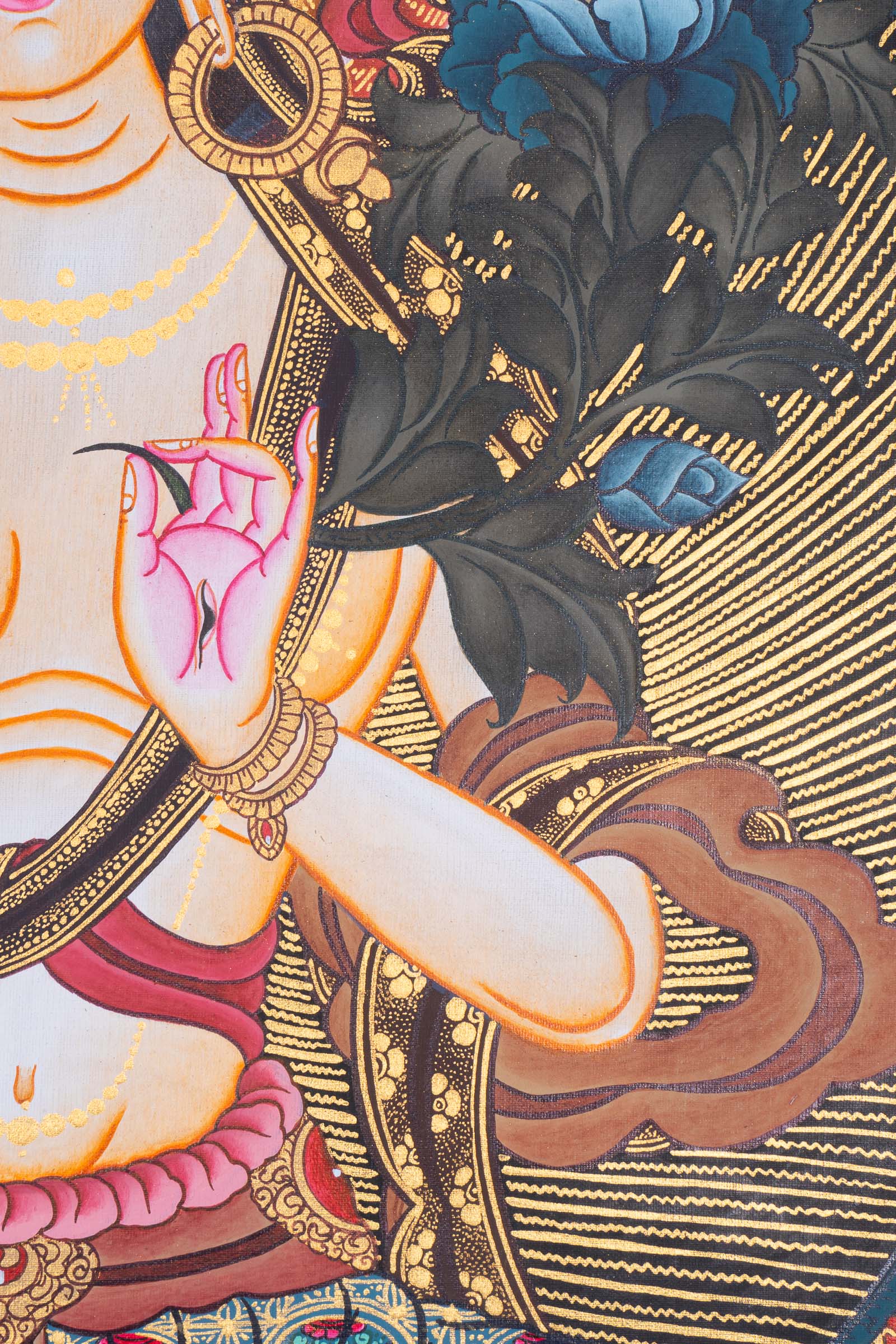 White Tara Thangka Painting