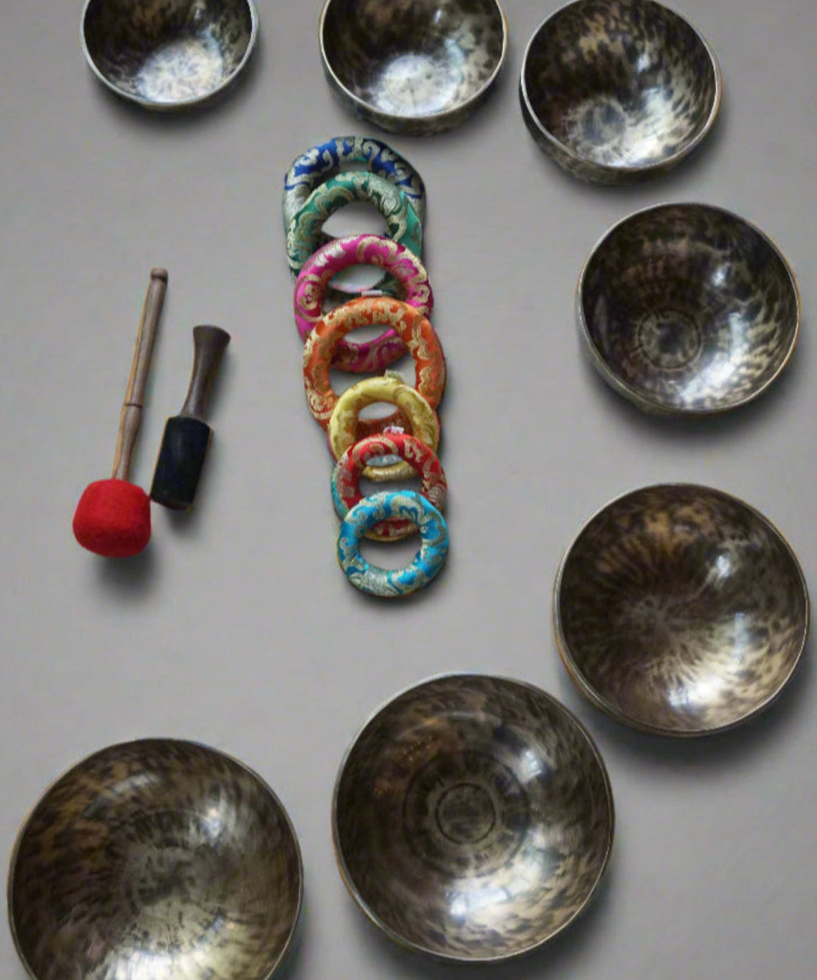 Singing Bowl set for 7 Chakra - Himalayas Shop