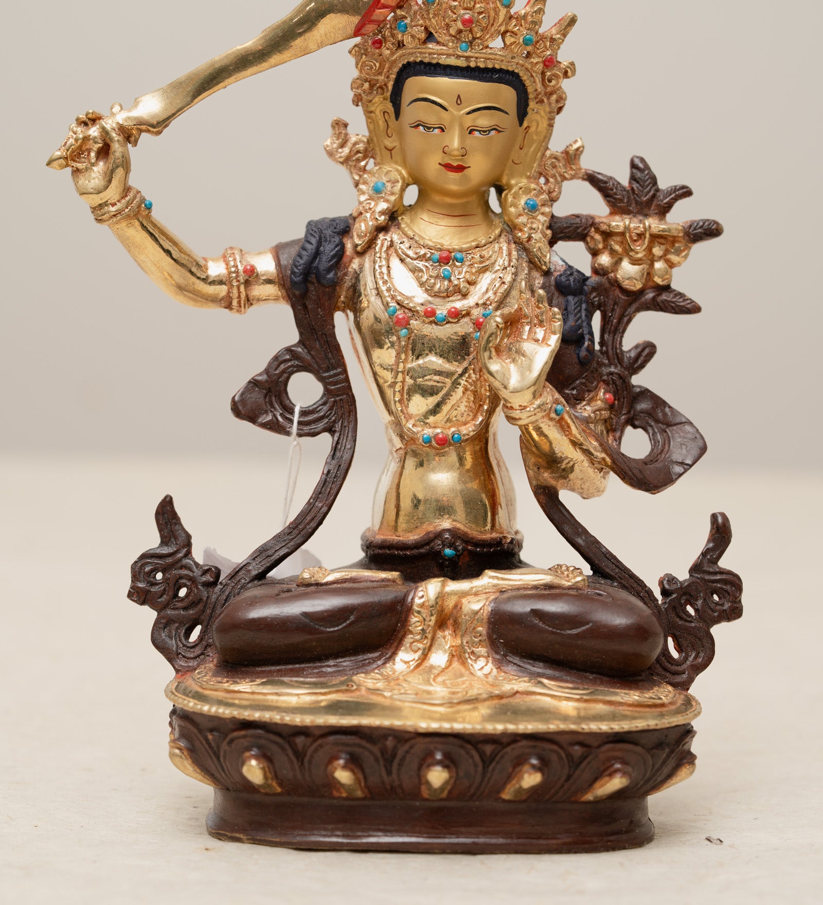 Manjushri Statue for prayer and meditation.