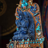 Chengresi Statue on Lapis Stone.