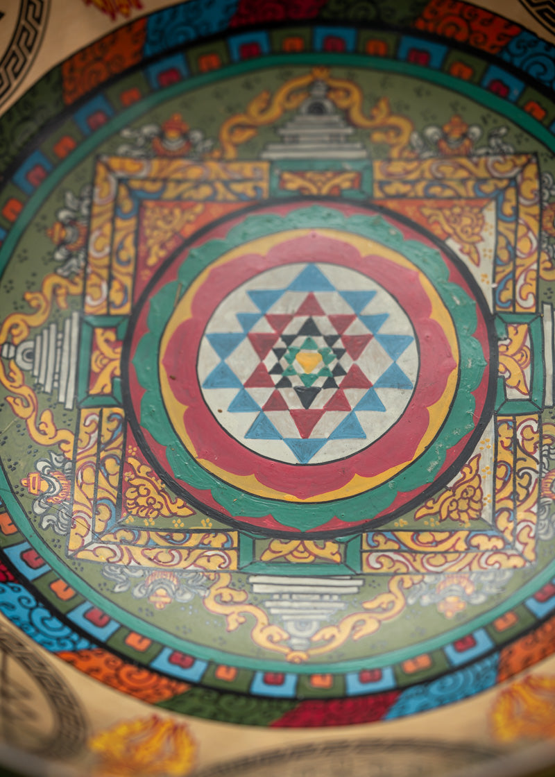 Sacred Kalachakra Singing Bowl for  meditation.
