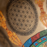 Sacred Kalachakra Singing Bowl for  meditation.
