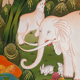 Four Harmonious Friends Thangka